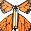 Wind Up Fluttering Butterfly Toy Flying Motion Butterfly Bookmarks with Rubber Band Mechanism Colorful Cardstock Wings