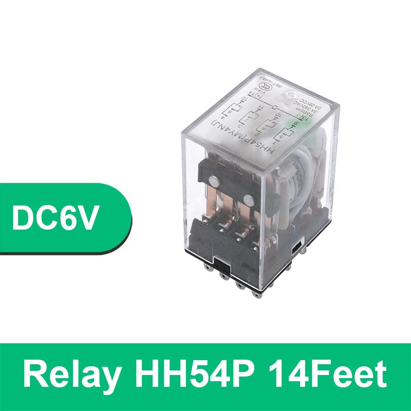 HH52P HH53P HH54P Miniature Coil General Electromagnetic Intermediate Relay Switch LED DC 6V 12V 24V AC 220V MY2NJ/MY3NJ/MY4NJ Relays 5
