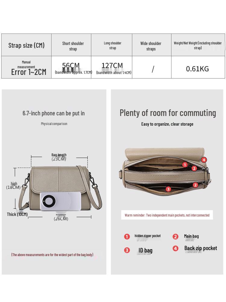 2025 Women's Large Capacity Soft Leather Crossbody Backpack with Magnetic Buckle Flap