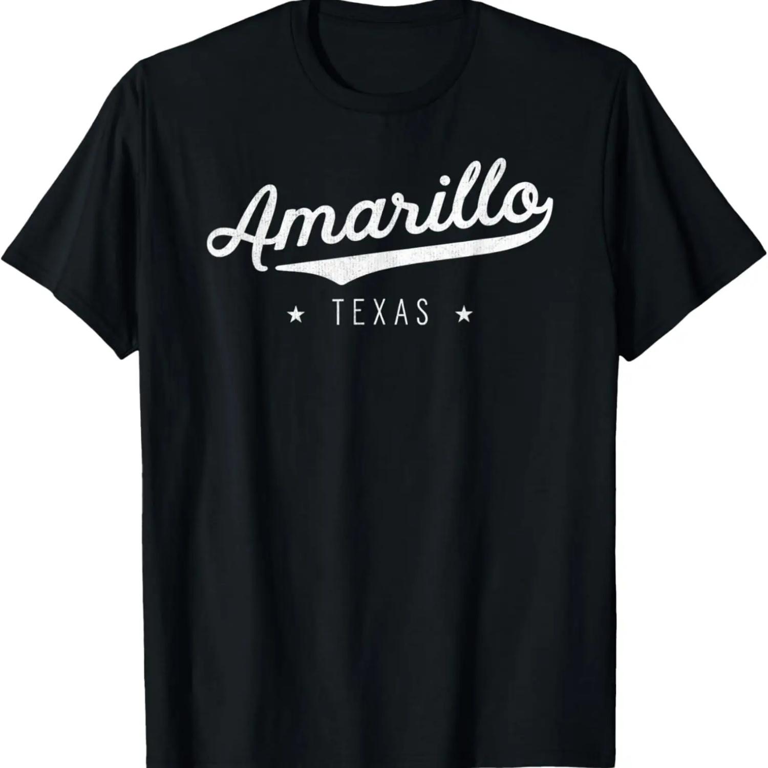 

Classic Retro Vintage Amarillo Texas Pride USA Gift T-Shirt S чёрный