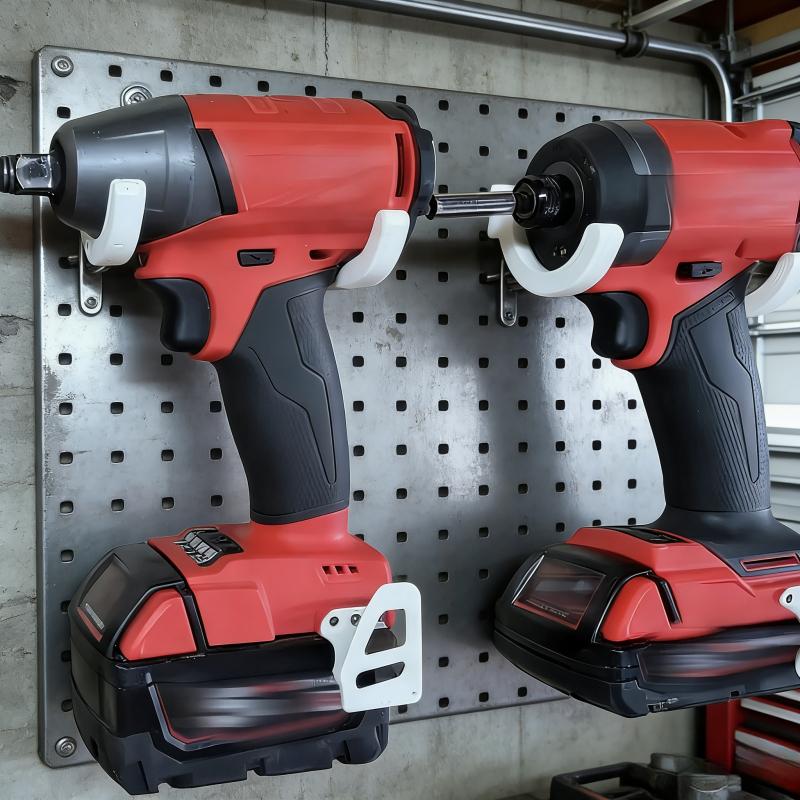 3pcs Heavy-duty Electric Tool Wall-mounted Brackets, Suitable for Milwaukee Tool Holders, Universal Cordless Drill Storage Rack
