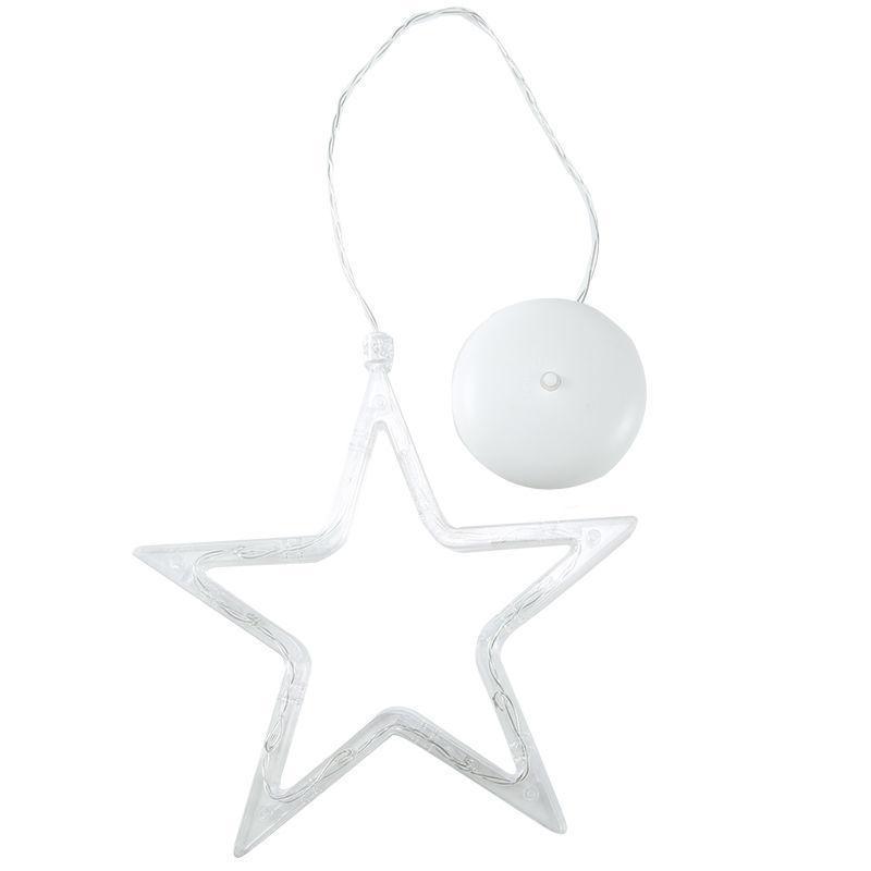Weihnachts-LED-Licht Schneeflocke Weihnachtsmann Hängend Batteriebetrieben Fensterdekoration für Zuhause Weihnachten Neujahr