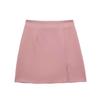Otoño 2023 Skort de Cintura Alta Multicolor con Abertura en el Bajo para Mujer