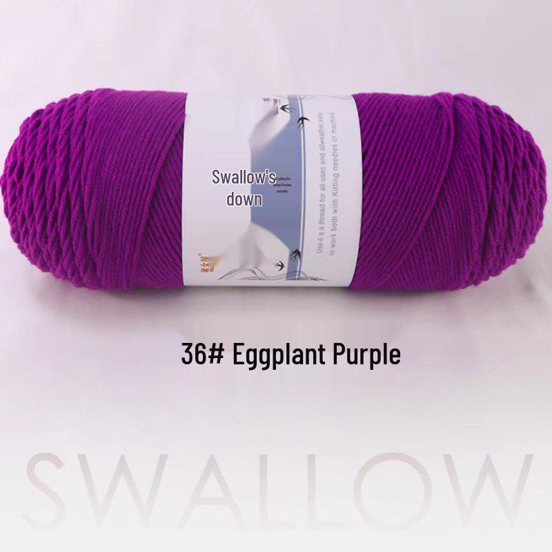 Large Skein 5-Ply Milk Cotton Yarn: Luxurious Plush for Doll Making & Seat Cushions, Available in 80 Colors