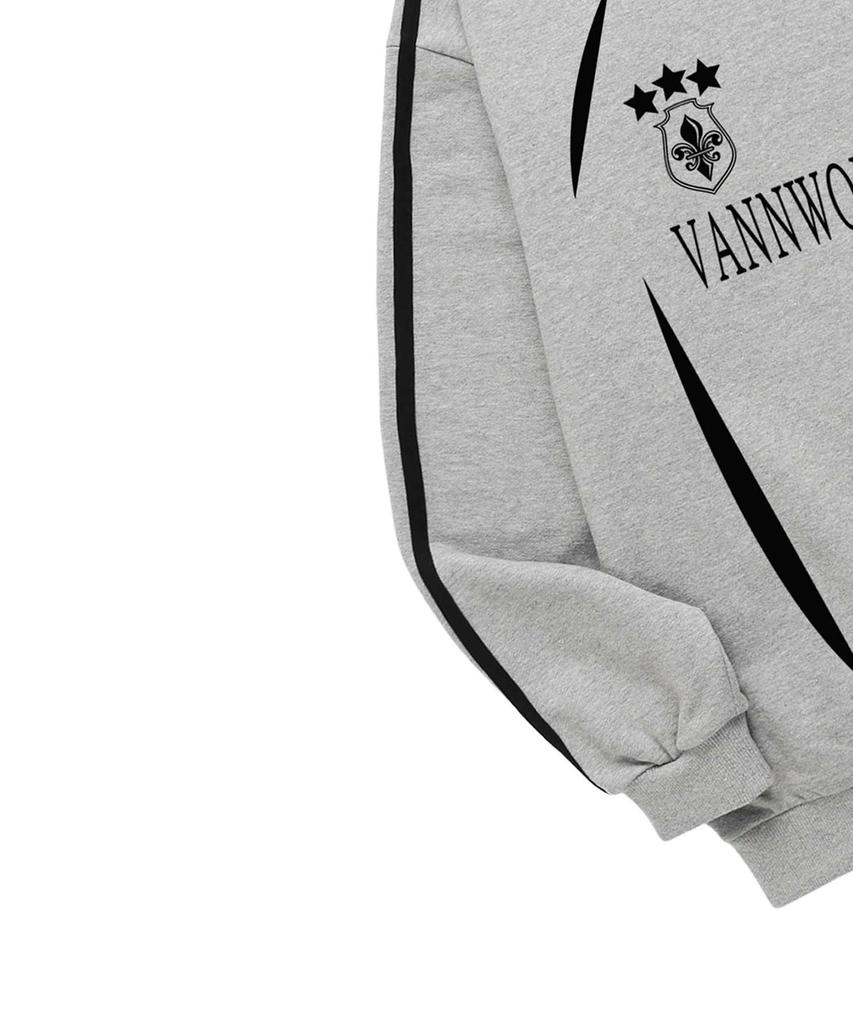 VANNWORKS Jersey Blockcore Unique Sweatshirt (Vls0014) Melange Grey