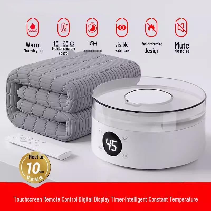 Hydronic Electric Blanket 2024: Heated, Dehumidifying, Mite-Removing, Washable for Single Beds