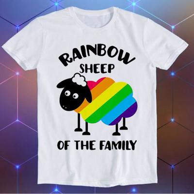 Rainbow Sheep Of The Family Lgbt Gay Pride Lesbian Soho Slogan Joke Tee Meme Movie Music Cool Funny Gift T Shirt E219