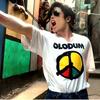 Unisexskjorta Bomull Oversize Stor Storlek Olodum T som buren av Michael Jackson, Brasiliansk Musik Merch,