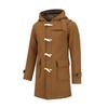 FOMANSH Duffle Coat with Hood Brown 5XL (Men’s Long Winter Coat)