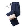 Men S Fleece Lined Thick Warm Casual Sports Pants Plus Size