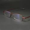 Reading Glasses for Men Presbyopic Glasses Women Metallic with Folding Portable Rectangle Metal Case High Quality with Case