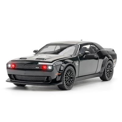 1/32 Dodge Challenger SRT Modello Auto Giocattolo JKM Diecast Miniatura 1:32 Porte Apribili Veicoli Sonori e Luminosi Collezione Regalo per Bambino