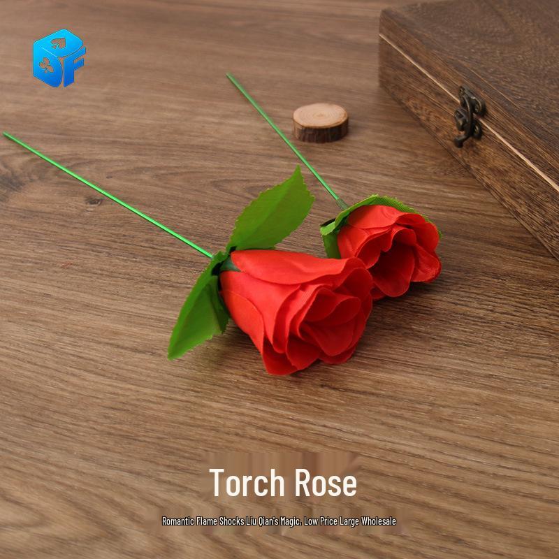 Northern Magic Torch-to-Rose Flower: Romantic Valentine s Day Prop