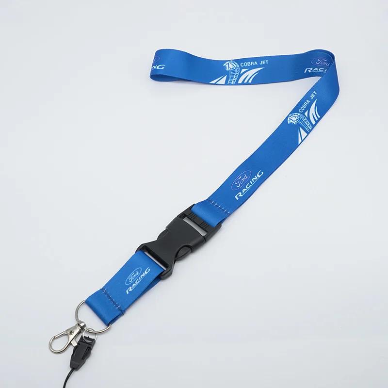Fashoin Creative Gifts Car Lanyard Neck Straps Key Cell Phone Work ID Card Hanging Rope For Ford Focus Mustang Shelby GT Cobra