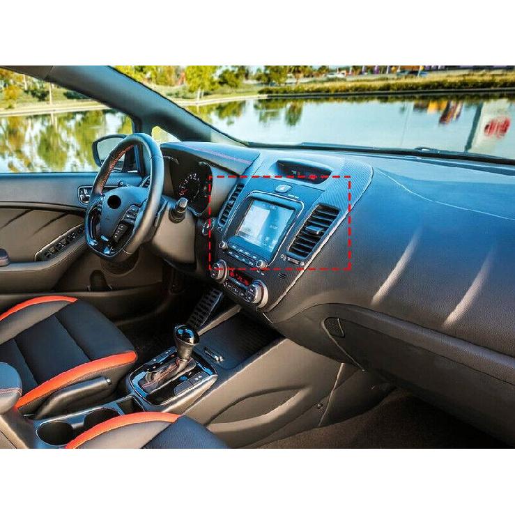 For Kia Forte k3 2014-2018 Real Carbon Fiber Center Console Air Outlet Vent Trim