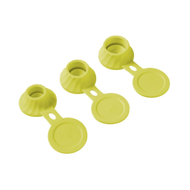 

3 шт. Перевернутые крышки для бутылок Крышки для бутылок от протекания для ванной, геля для душа, шампуня Кухонные крышки для пластиковых бутылок для приправ 3PCS жёлтый