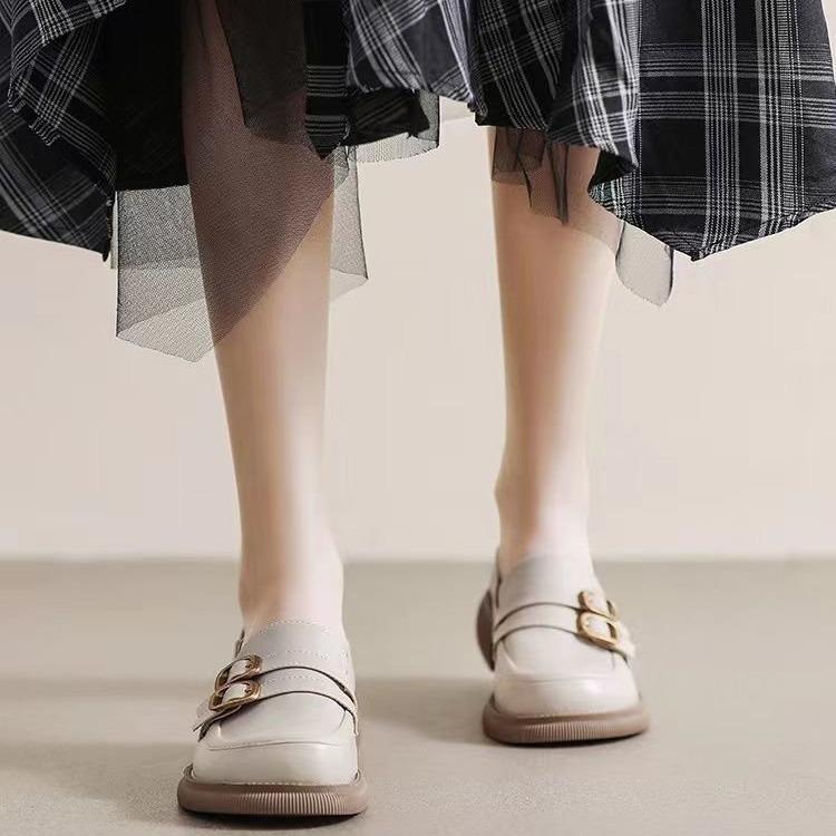 Kadınlar için Günlük Platform Loafer'lar Slip-On Tıknaz Topuk Penny Loafer'lar Kadın Rahat Makosen Ayakkabılar İş İş Ayakkabıları Yuvarlak Uçlu Şık Ayakkabılar