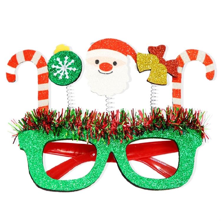Christmas Glitters Parties Eyeglasses Frames Funny Eyeglasses Lovely Pattern for Party Make Up