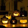 Halloween Candle Holders Tealight Votive Candle Holders with Grimaces,Pumpkin Lanterns Decorative Halloween Centerpieces