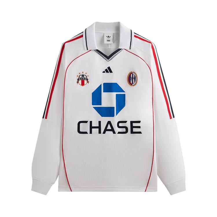 

Kith For Adidas Football Chase Long-Sleeve Jersey White Men Tops JF3236 L