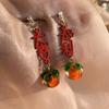 Christmas Red Bow Drop Earring For Women Exquisite Temperament Bowknot Snowflake Long Earrings Girls New Year Party Jewelry Gift