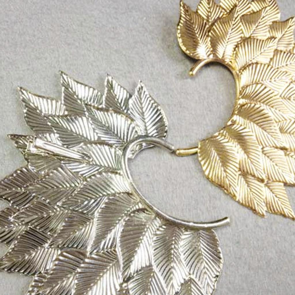 Big Leaf Earring Cuff Non Piercing Ears Clip Fashion Jewelry Decoration Gifts