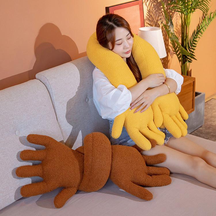Creative Long Arm Hug Pillow With Soft Plush For Home Comfort And Gift