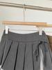 Pure Desire Women's Lace Patchwork A-line Pleated Skirt with Bow - New Autumn Collection, Hot Girl Style Short Skirt Pants