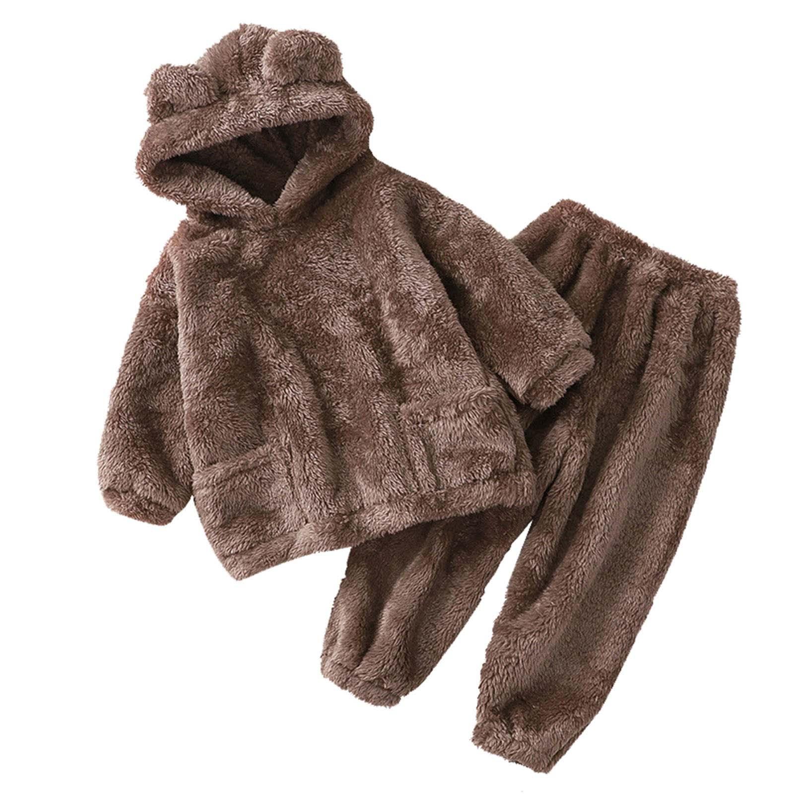 

Милий светр для дівчинки для хлопчика Тепле пальто Одяг Фланель Домашня піжама Костюм 2-3 Years