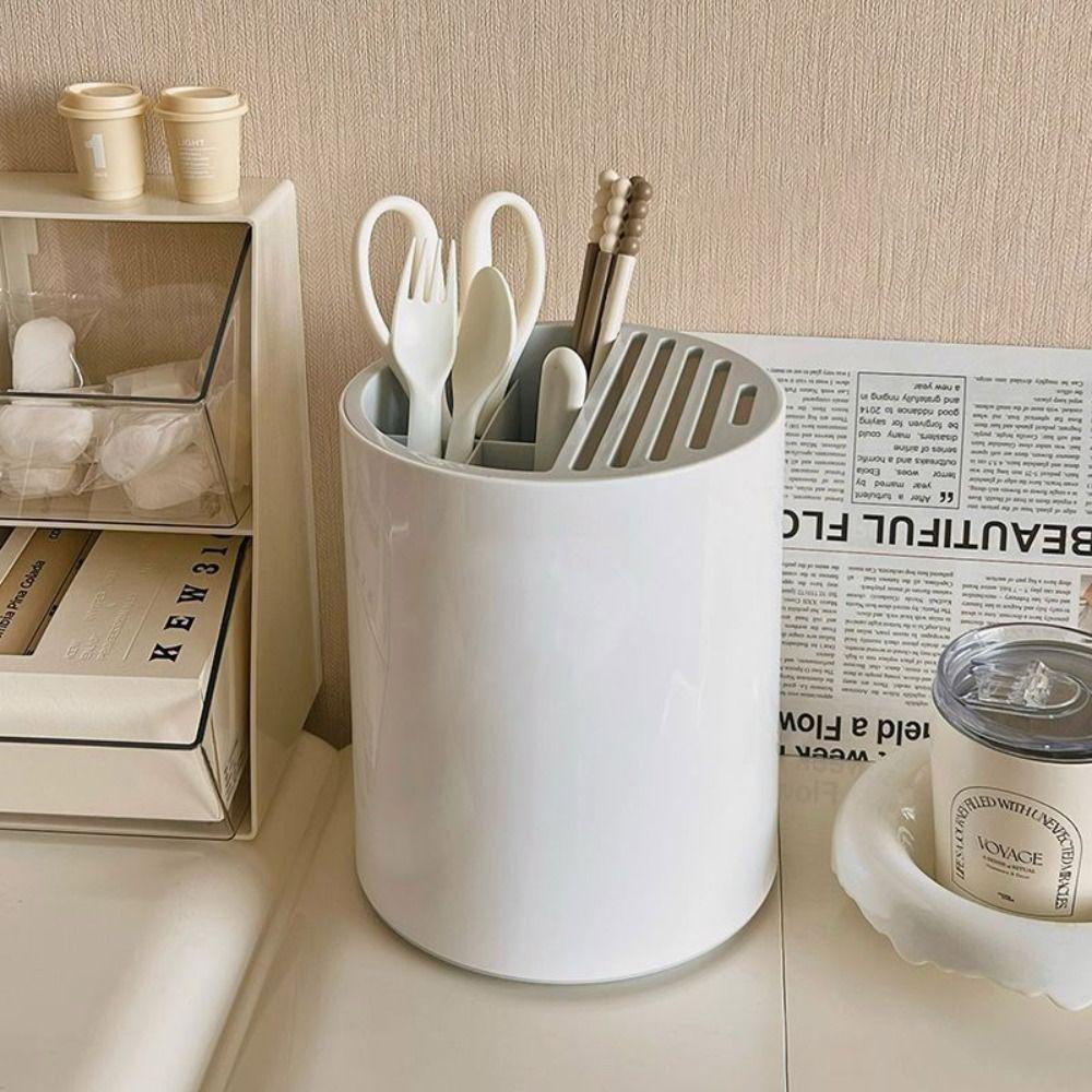 

Цилиндрическая вращающаяся сушилка для столовых приборов, большая вместительная стойка для хранения столовых приборов, столешница