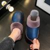 Men's Slippers for Winter with Warm Footbed Non-slip Sole Comfortable Fuzzy Soft Women's Warm Fleece Cozy Slides
