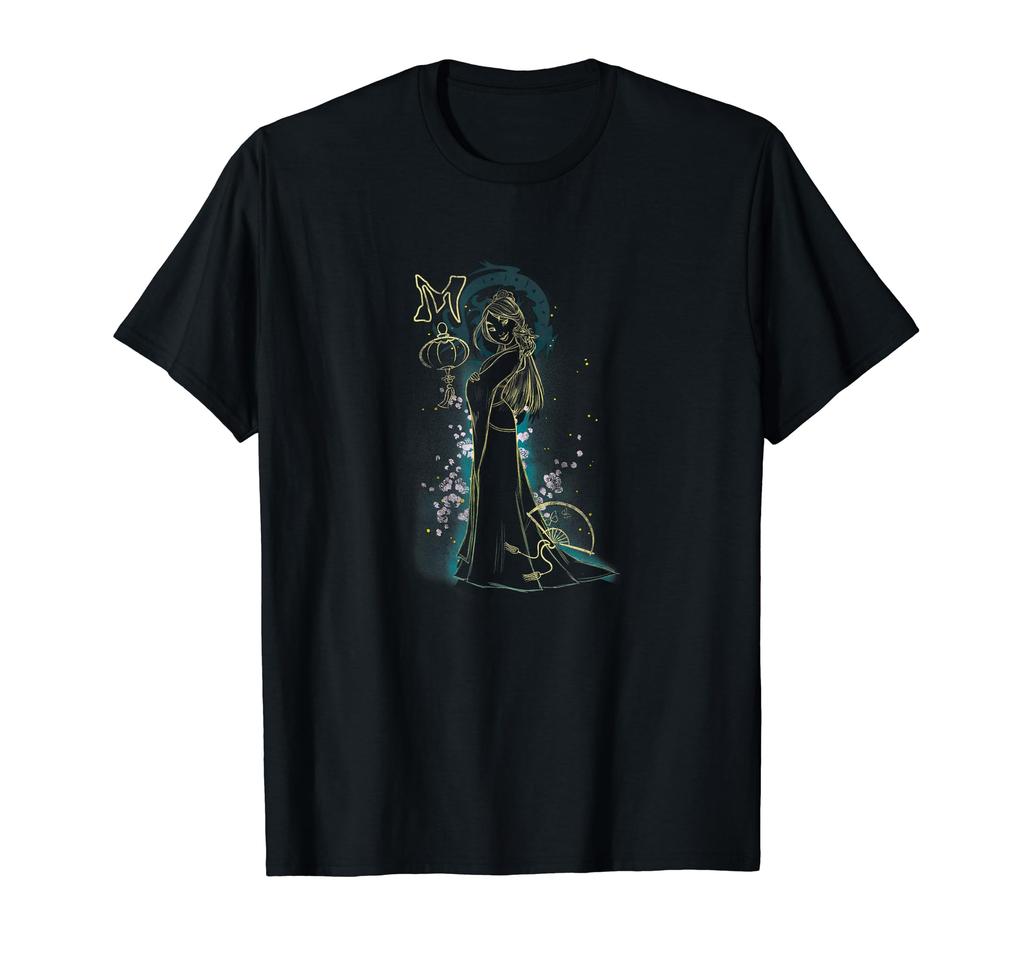 Disney Mulan Elegant Outline Illuminating Fan T-Shirt