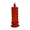 Yousheng 1/5Pcs LED Faux Crystal Candle Light Rose Shadow Electric Flameless Flickering Simulation Candle Lamp Anniversary Wedding Christmas