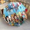 1 Stück Automatischer Faltregenschirm - Anime One Piece Muster Tragbares faltbares Design Mit 8 Rippen Weihnachts-Geburtstagsgeschenke