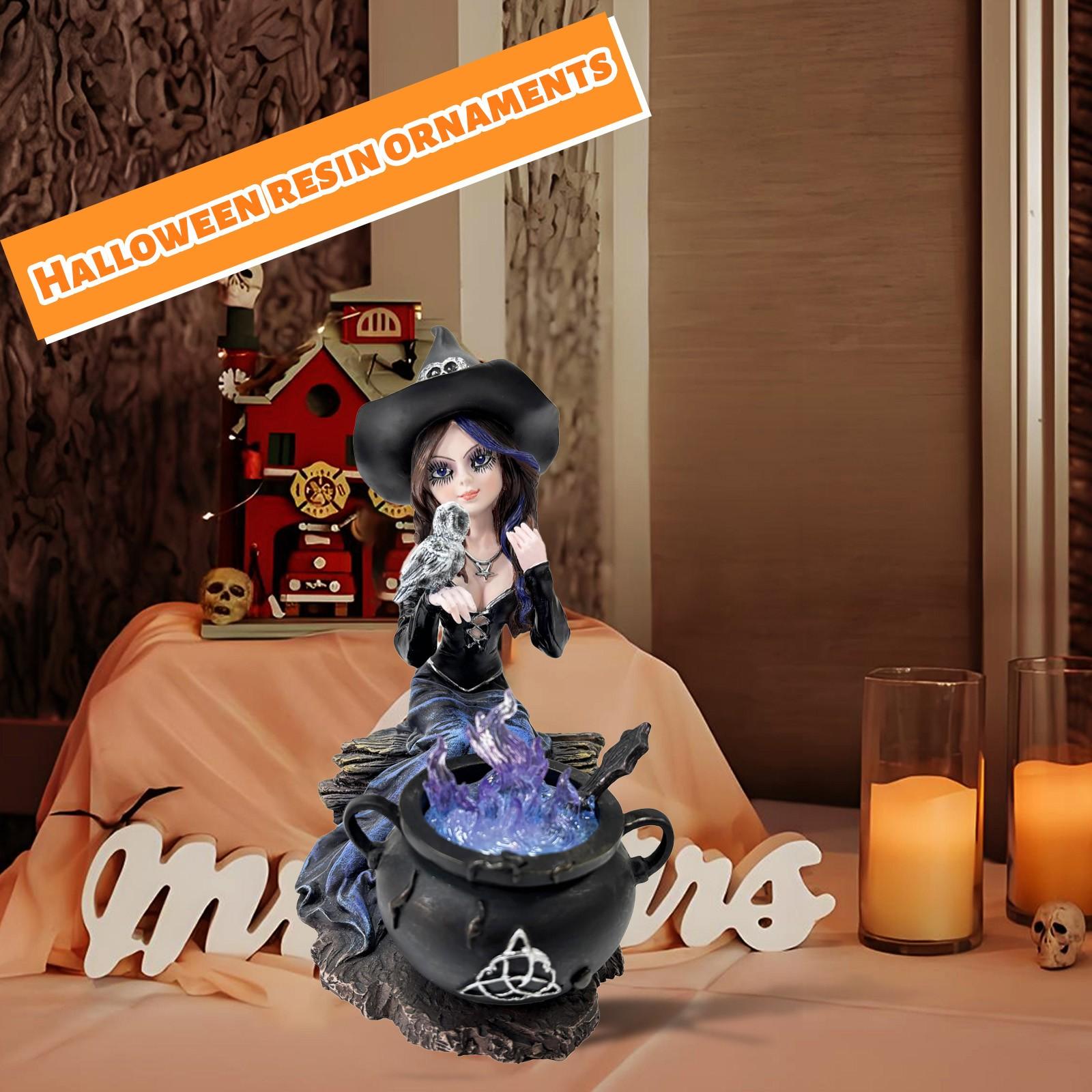 

Halloween Witch Blue Hot Pot Decoration One Size