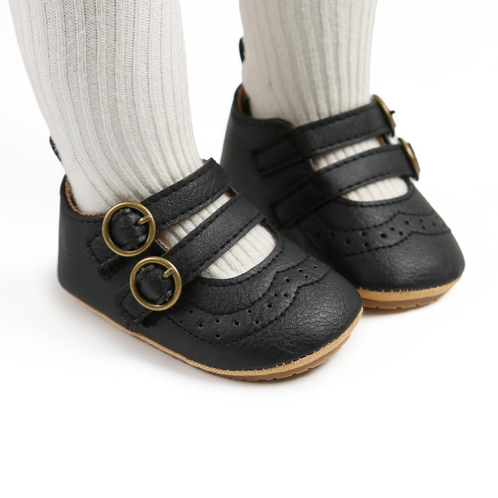 

Детская обувь для новорожденных мальчиков и девочек, классические мягкие нескользящие туфли из искусственной кожи для кроватки для малышей, мокасины, От 0 до 18 месяцев 12-18/L