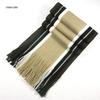 Autumn/Winter Men's Tassel Striped Snood Scarf - Thickened & Widened