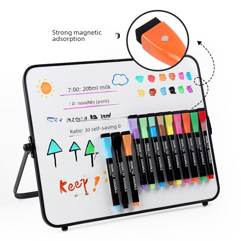 Large Capacity Fine Tip Erasable Water-Based Magnetic Whiteboard Marker for Children
