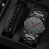 Fashion Men Black Quartz Watches for Man Luxury Men Business Watches Casual Clock Reloj Hombre (Without Box) Relógios Masculino