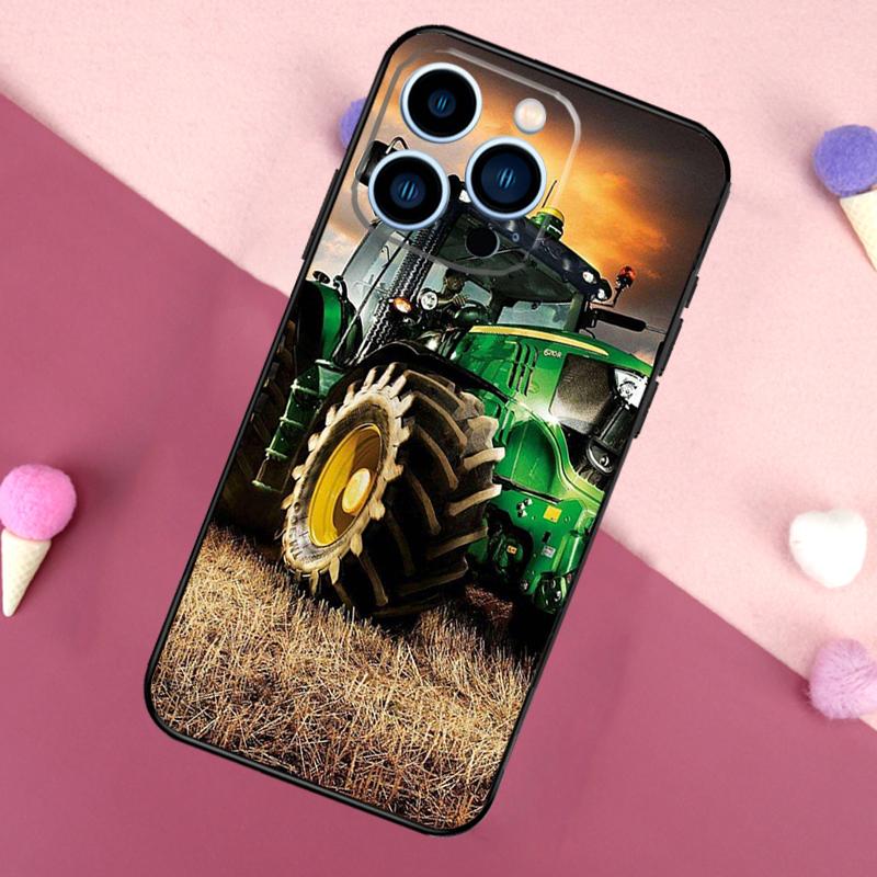 Farm Vehicle Tractor Case For iPhone 15 16 Pro Max 11 12 13 Mini 14 15 Pro Max 15 Plus XR 16e Phone Back Cover
