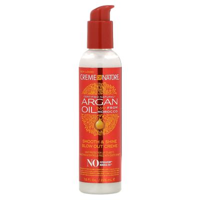 Zertifiziertes natürliches Arganöl aus Marokko, Smooth & Shine Blow Out Cream, 7,6 fl oz (226 ml)