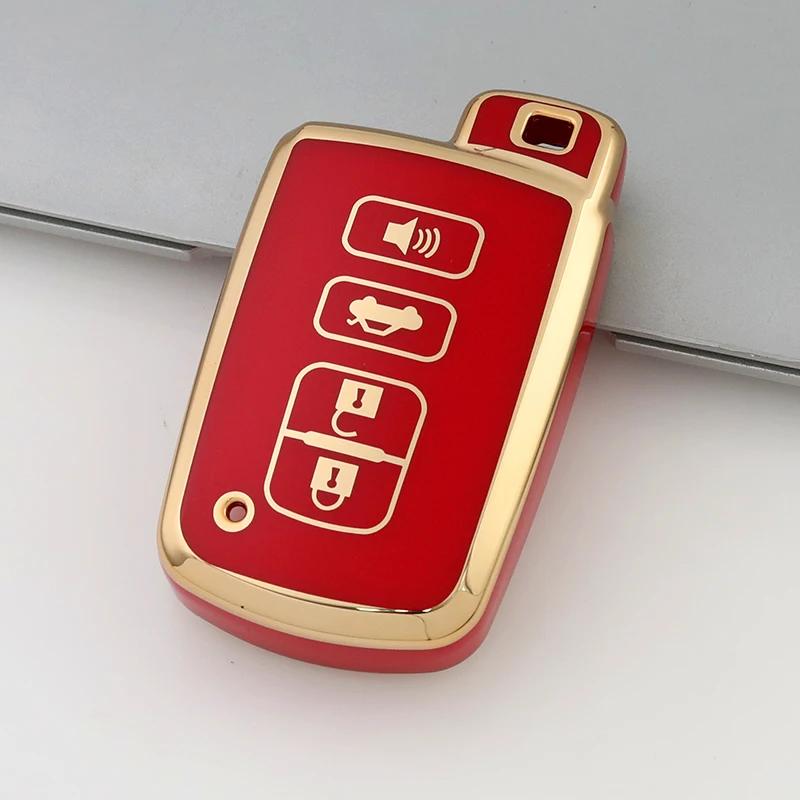 2 3 4 Buttons TPU Car Key Case for Toyota Prius Plus Auris Avalon Verso Rav 4 Corolla 2013 Yaris Hybrid Remote Keychain