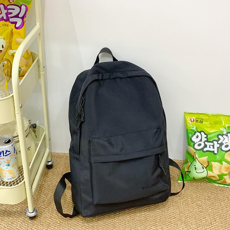 New Nylon Schoolbag for Female Elementary School Junior High School College Students Large Capacity Waterproof Simple High-value Backpack