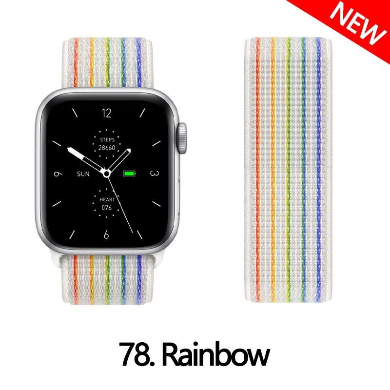 Pasek Nylonowy z Pętelką Do Pasków Apple Watch 44mm 40mm 49mm 41mm 45mm 46mm paski Bransoleta iWatch Seria 7 6 5 se 8 9 ultra 2 3 10 11