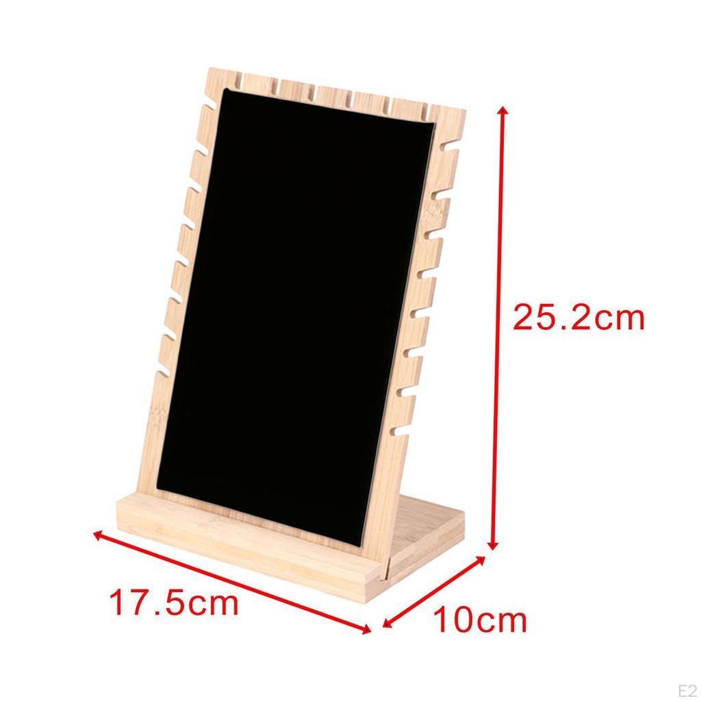 Jewelry Display Stand, Wooden Soft with Base Organizer for Necklace Bracelet Earring Case