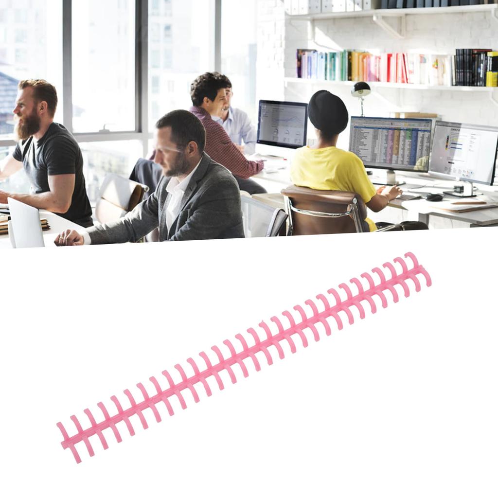10 Pcs Loose Leaf Binding Spine 30 Hole Cuttable Wear Resistant PP Plastic 10mm Binding Comb for Student