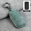 Sheepskin 3 Button Car Key Case Cover Shell for SGMW Wuling Hongguang S for Baojun 510 730 360 560 RS-5 530 630 Car Keychain