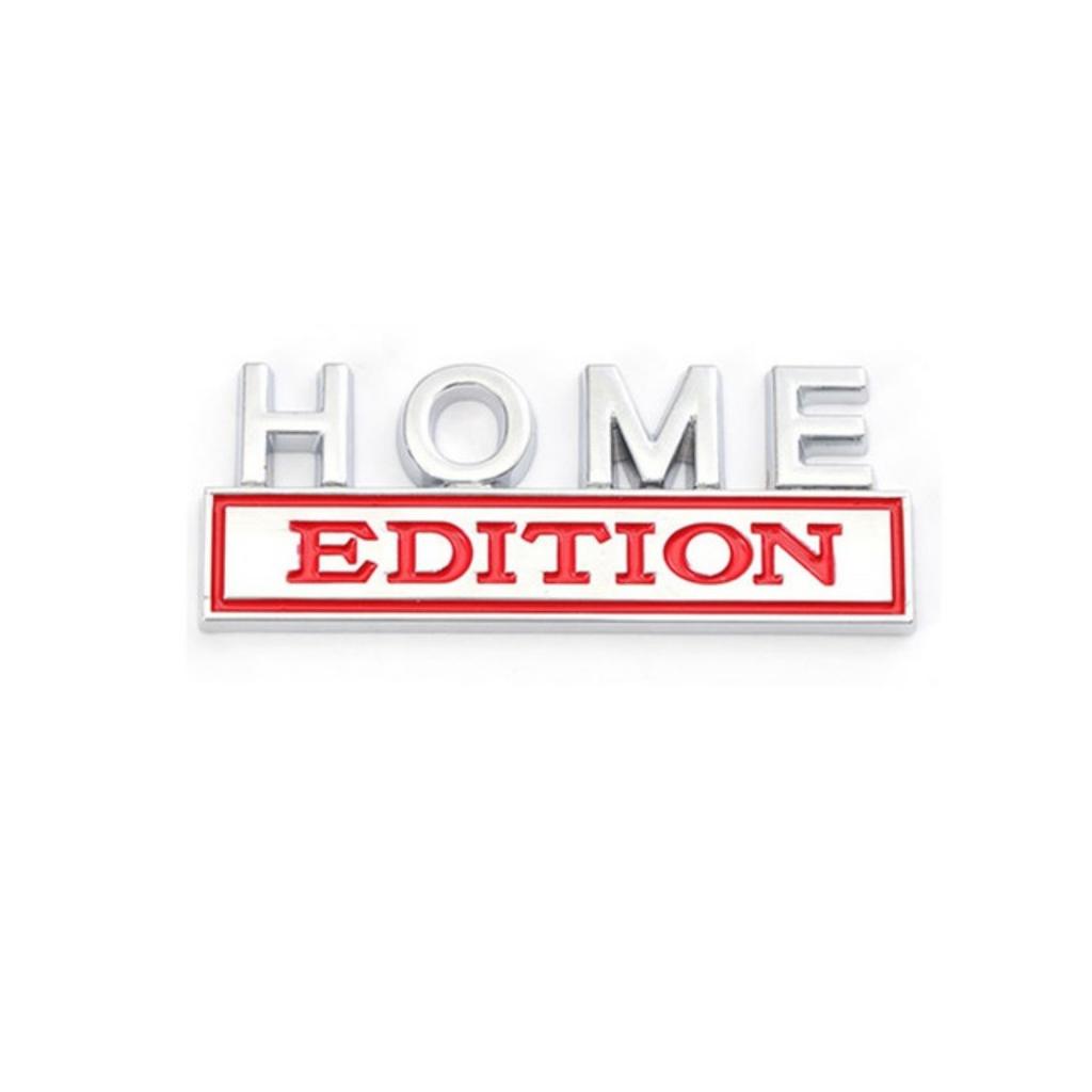 1Pc 3D Metal Home Edition Logo Car Front Grille Badge Side Fender Rear Trunk Emblem Sticker Decal