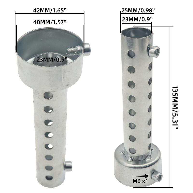 

2x мотоциклетный глушитель DB Killer, шумоподавитель, выхлопная система, регулируемый глушитель, железный глушитель 35 мм/42 мм/45 мм/48 мм/60 мм