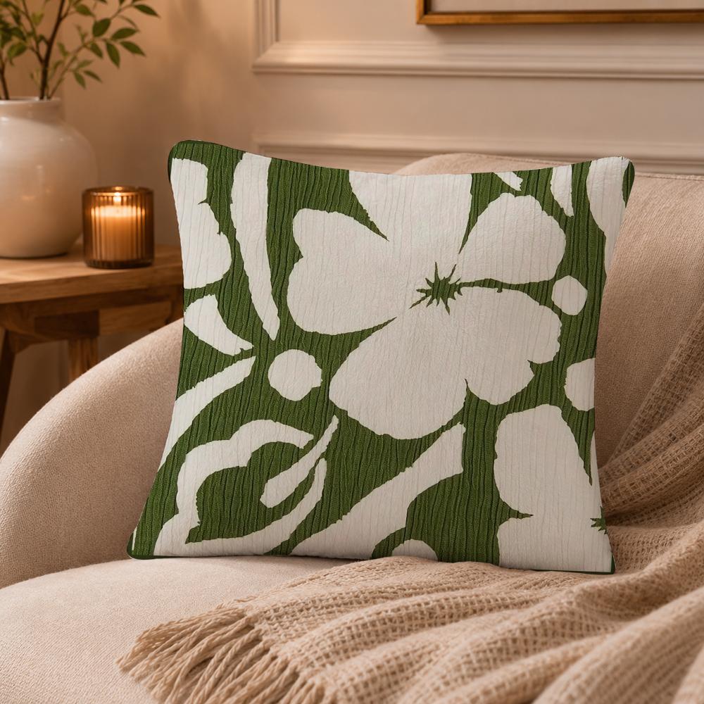 Printing style Cushion Cover Anti-dustmite Pillowcase Invisible zipper silky short plush Sofa cushion cover